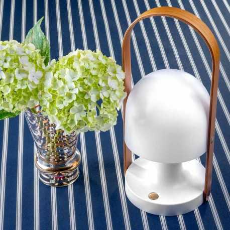 Nappe enduite Voyage bleu marine