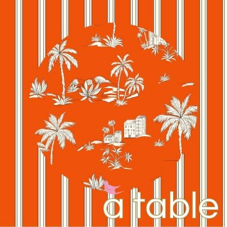 tablier enfant orange a rayures  pour la cuisine,la peinture, le jardin