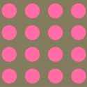 Nappe enduite Pois Chics taupe rose