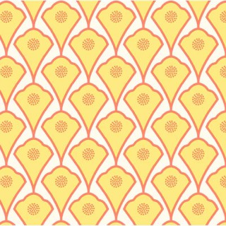 Nappe enduite Deco jaune orange