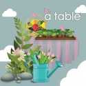 Nappe enduite Design gris rose