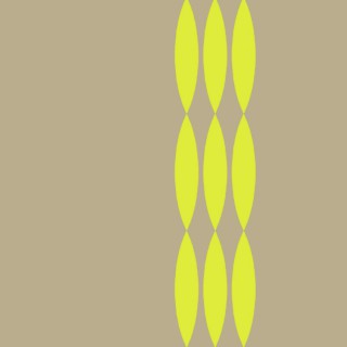 Nappe enduite rayures jaunes. Toile enduite motif poissons stylisés.