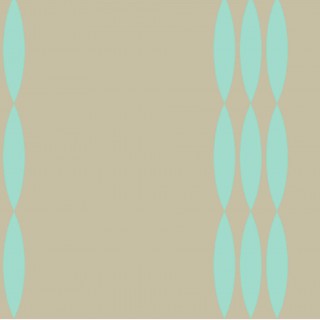 Nappe turquoise. Toile enduite à fleurs, motif ou rayures turquoise