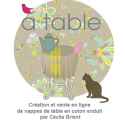 Nappe de table enduite Ombelle pastel motif grande taille
