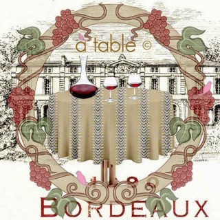 Nappe carrée 180x180, rectangulaire 180x250, 180x300. Grande table large