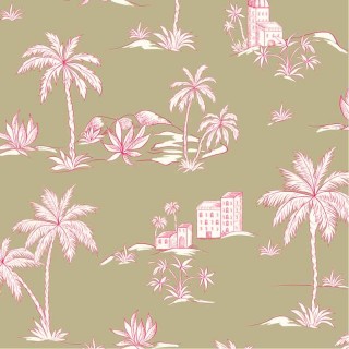 Nappe enduite Rêve d'Orient beige-rose